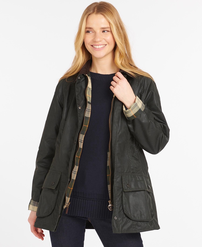 Veste Cirée Barbour Beadnell? Noir Femme | KDI-43506105