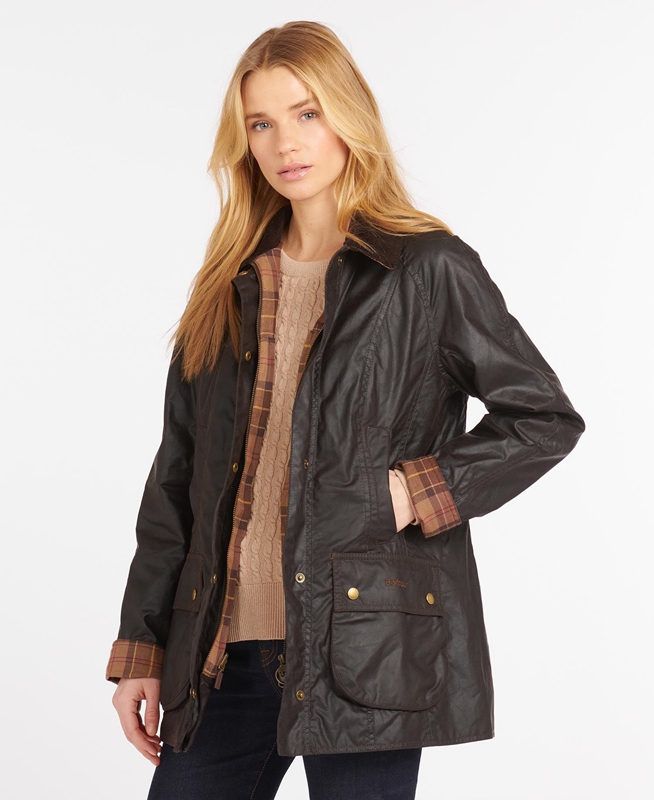 Veste Cirée Barbour Beadnell? Marron Femme | JSV-90779942