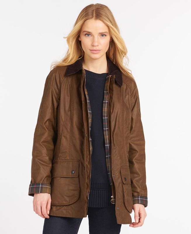 Veste Cirée Barbour Beadnell? Marron Femme | MCP-08350910