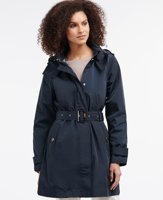 Veste Imperméable Barbour Beatrice Bleu Marine Femme | CLV-31640390