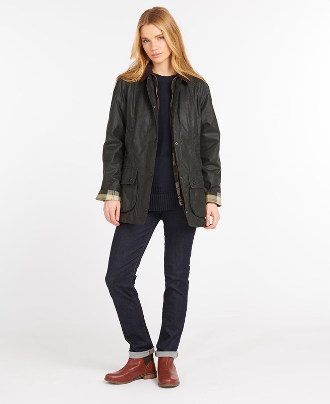 Veste Cirée Barbour Beadnell? Noir Femme | KDI-43506105