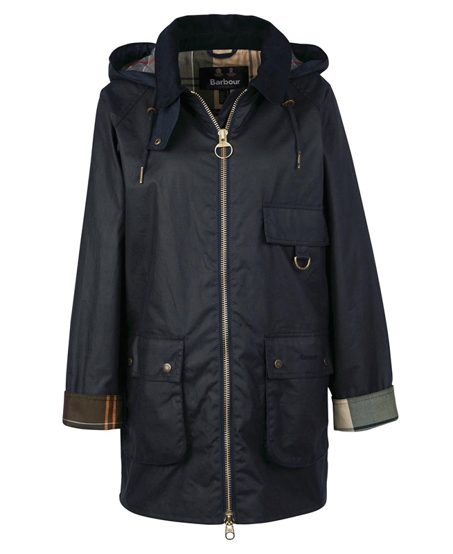 Veste Cirée Barbour Highclere Noir Femme | AMO-16182038