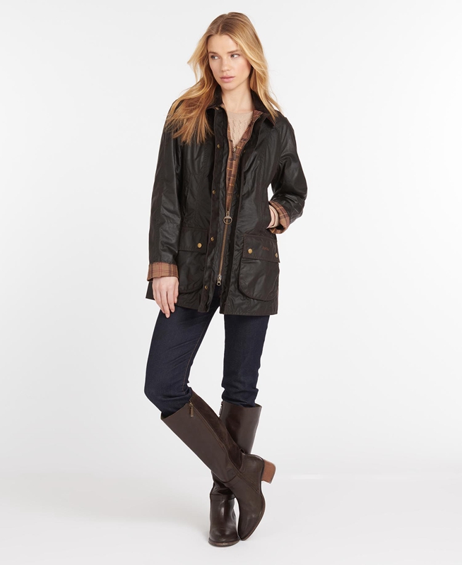 Veste Cirée Barbour Beadnell? Marron Femme | JSV-90779942