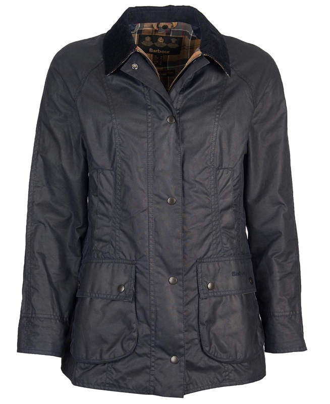 Veste Cirée Barbour Beadnell? Bleu Marine Femme | PLJ-59184198