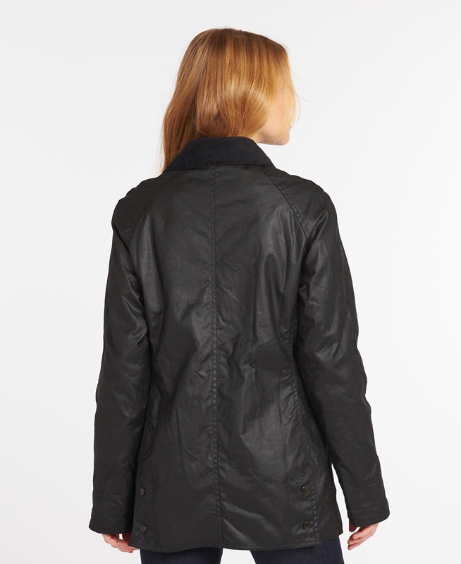 Veste Cirée Barbour Beadnell? Noir Femme | FQH-14604104