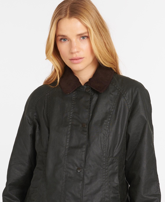 Veste Cirée Barbour Beadnell? Noir Femme | KDI-43506105