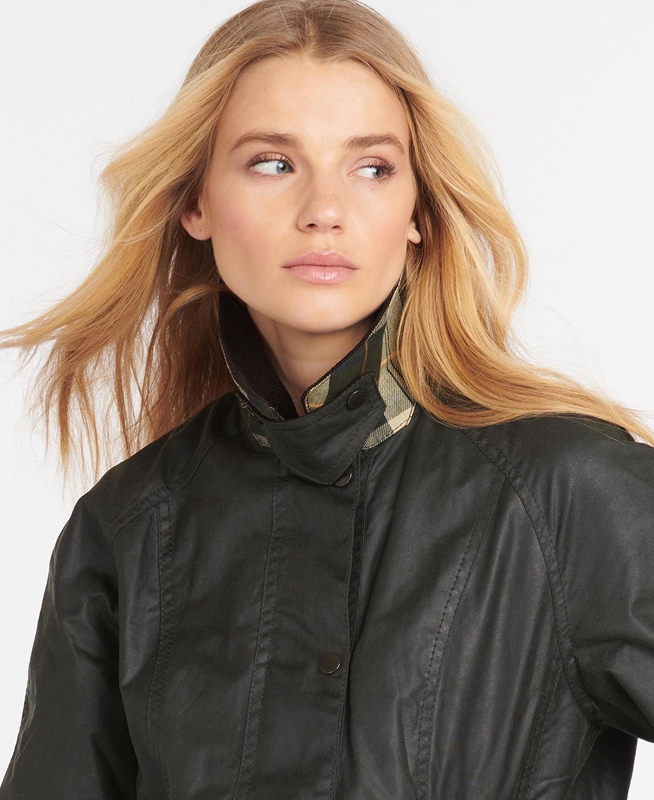 Veste Cirée Barbour Beadnell? Noir Femme | KDI-43506105