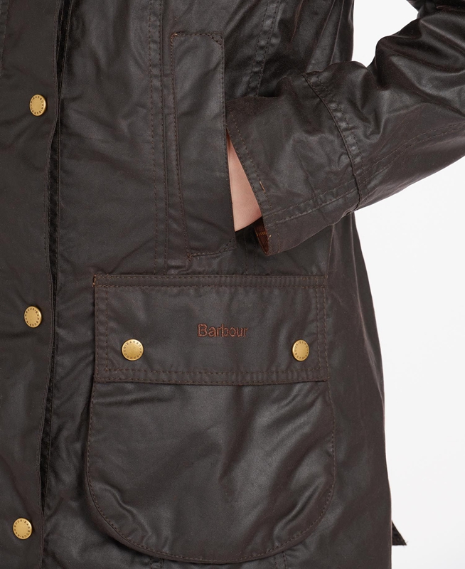 Veste Cirée Barbour Beadnell? Marron Femme | JSV-90779942