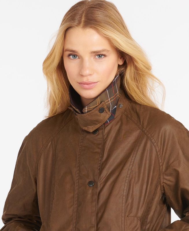 Veste Cirée Barbour Beadnell? Marron Femme | MCP-08350910