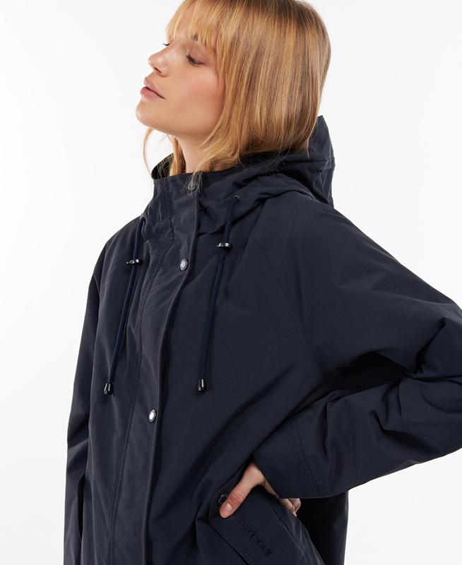 Veste Imperméable Barbour Galium Bleu Marine Femme | UEZ-19578992