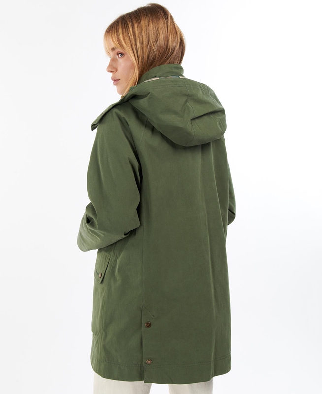 Veste Imperméable Barbour Clary Vert Femme | SQY-26880439