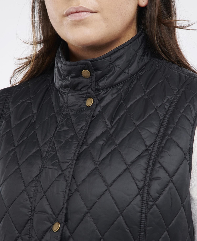 Gilet Barbour Plus Otterburn Noir Femme | DJV-18945030