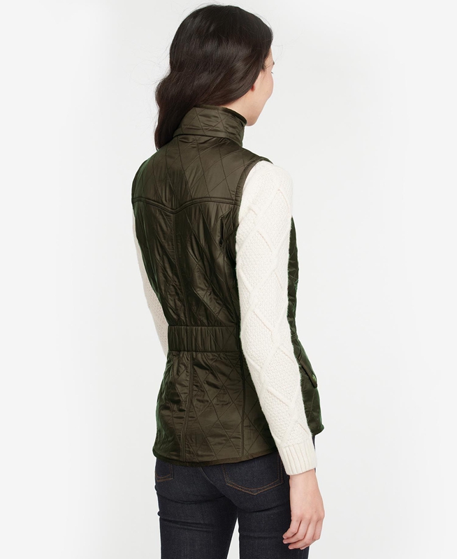 Gilet Barbour Weste Cavalry Vert Femme | MSA-65400167