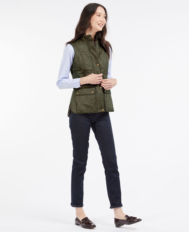 Gilet Barbour Weste Wray Vert Femme | GWF-88087188