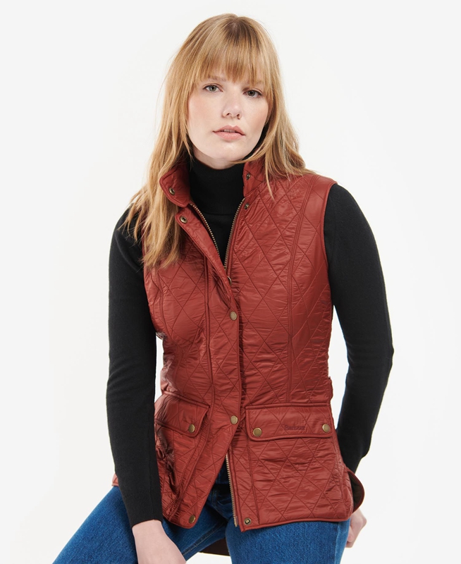 Gilet Barbour Wray Rouge Femme | DRF-63156916