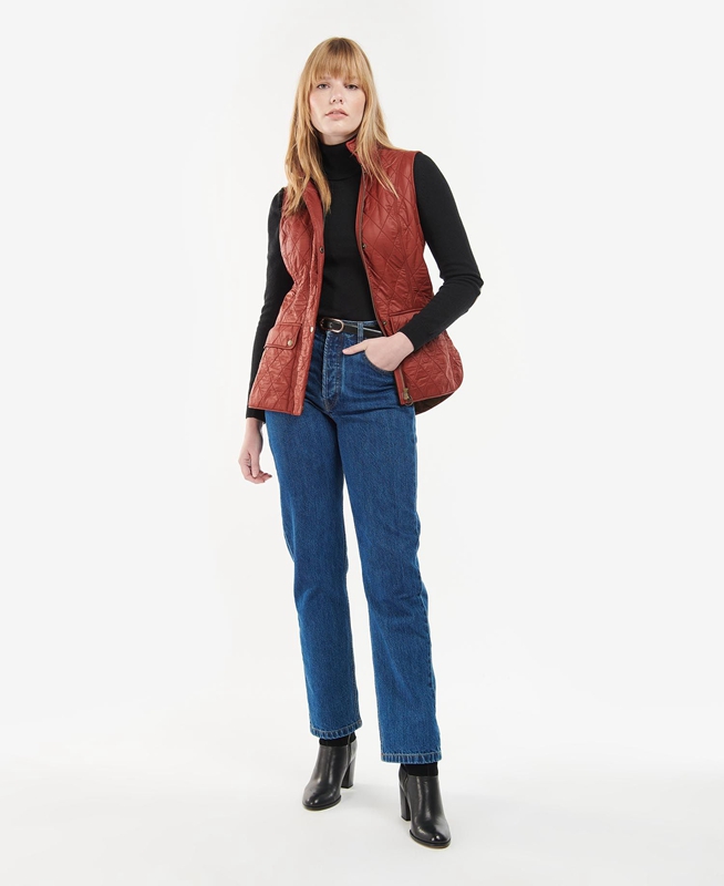 Gilet Barbour Wray Rouge Femme | DRF-63156916