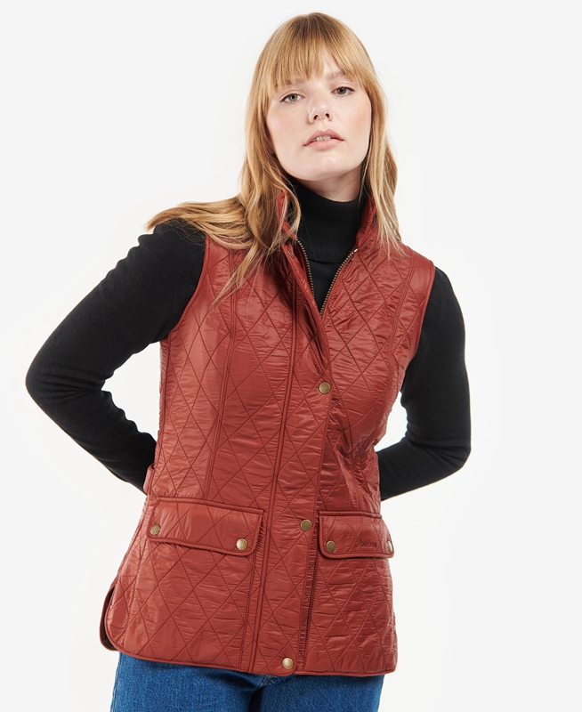 Gilet Barbour Wray Rouge Femme | DRF-63156916