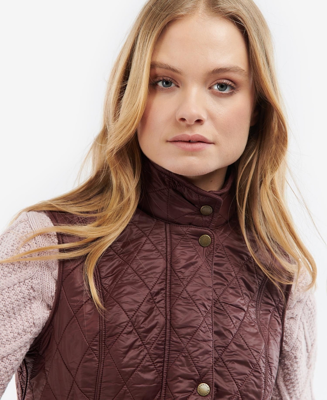 Gilet Barbour Wray Bordeaux Femme | DND-37936264