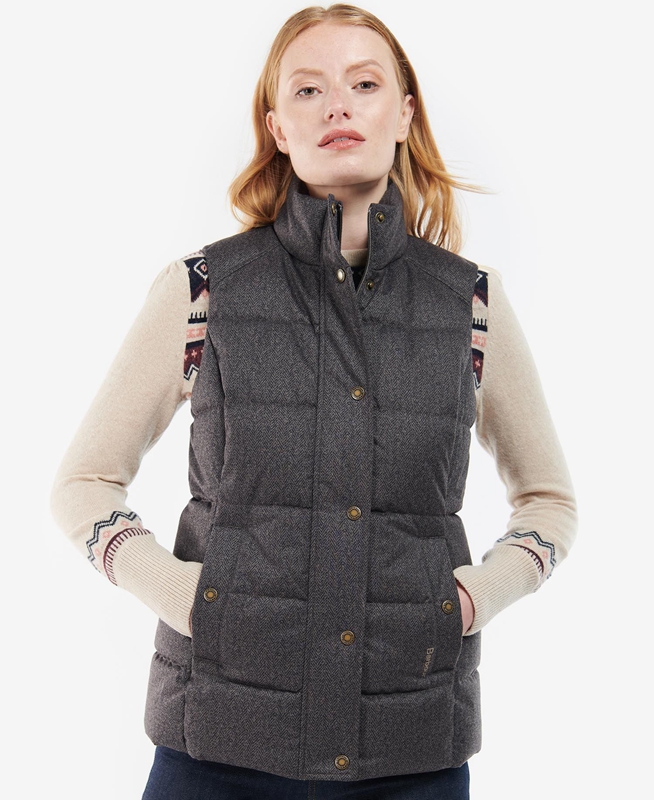 Gilet Barbour Foxglove Grise Femme | VCM-38002639