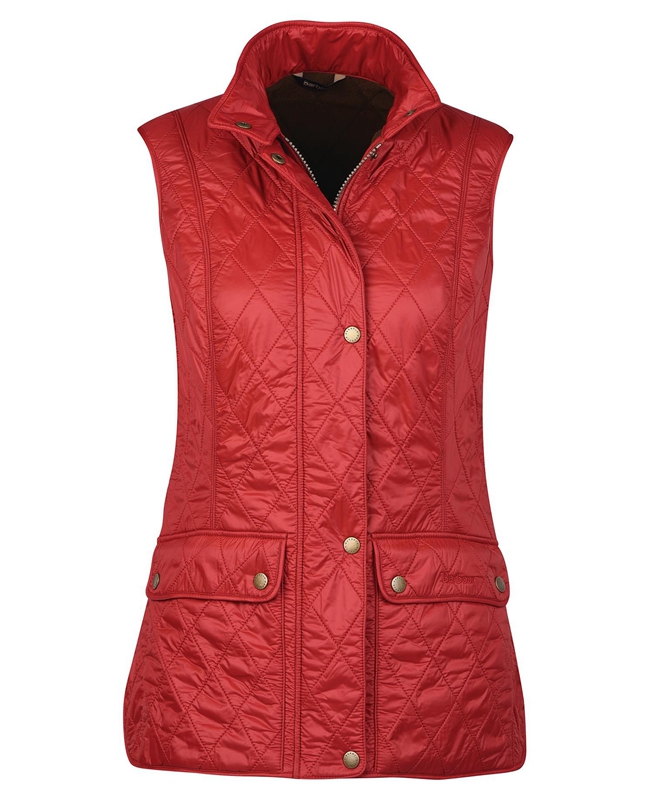 Gilet Barbour Wray Rouge Femme | YZO-08675416