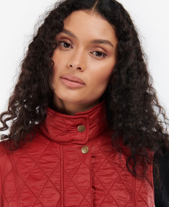 Gilet Barbour Wray Rouge Femme | YZO-08675416