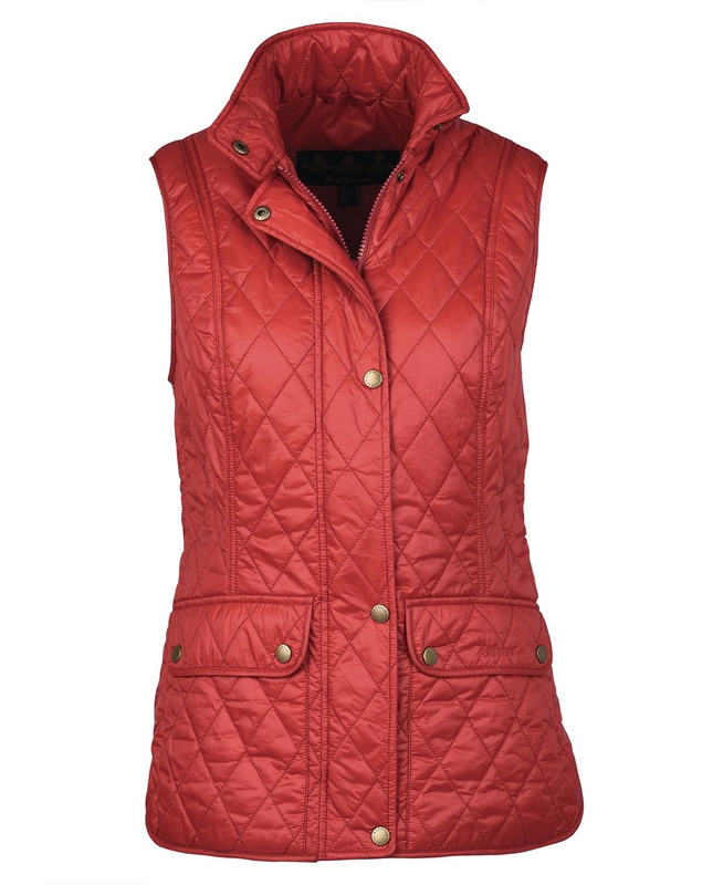 Gilet Barbour Otterburn Rouge Femme | WPY-43658306