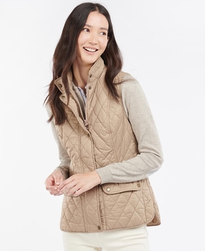 Gilet Barbour Weste Otterburn Beige Femme | BRN-00471389