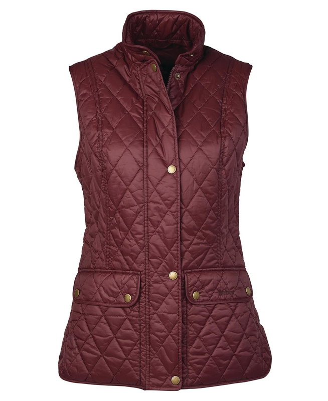 Gilet Barbour Otterburn Bordeaux Femme | KRF-48509863