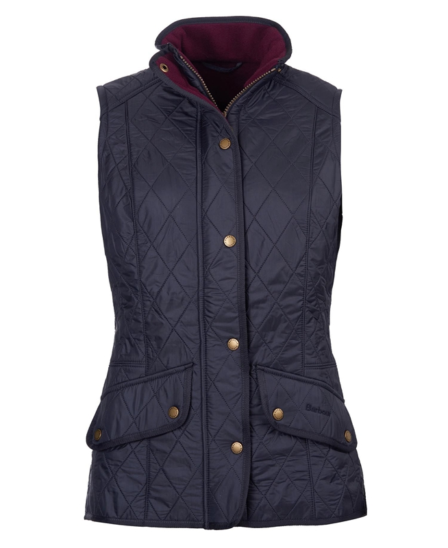 Gilet Barbour Weste Cavalry Bleu Femme | BJL-74323464