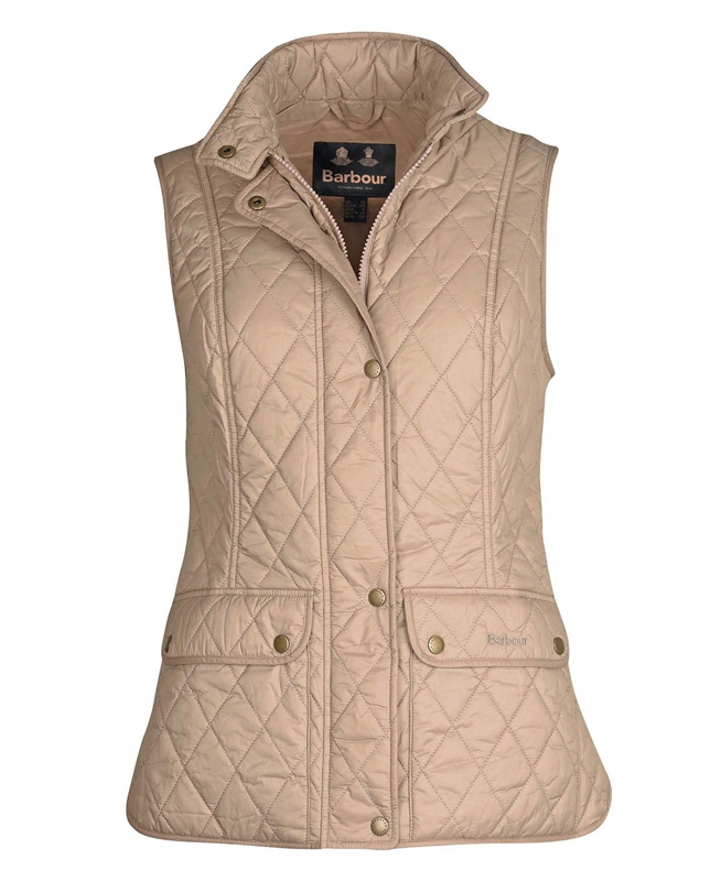 Gilet Barbour Weste Otterburn Beige Femme | BRN-00471389