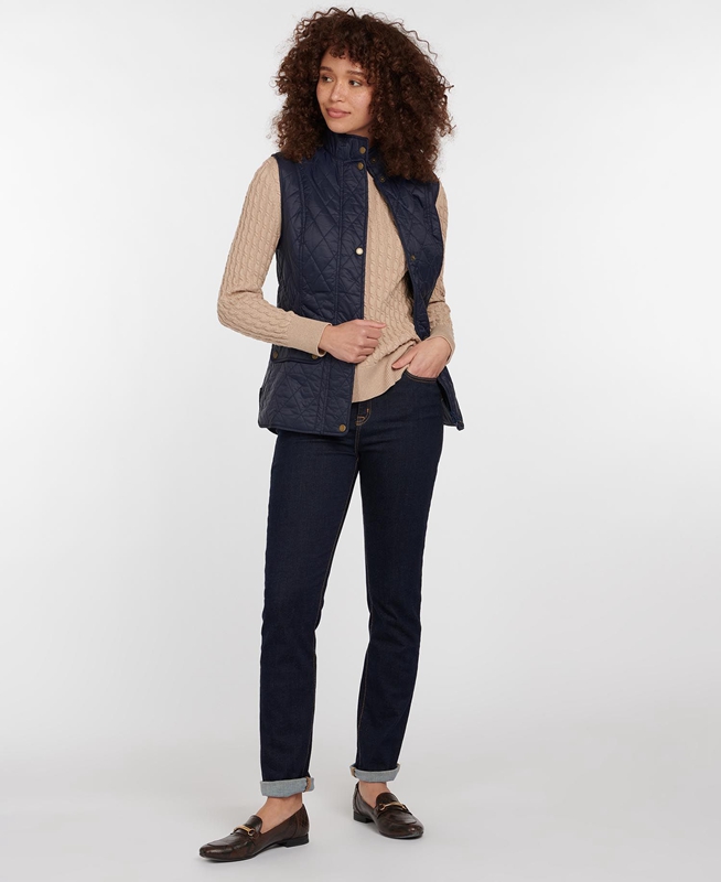 Gilet Barbour Weste Otterburn Bleu Marine Femme | PDX-14935843