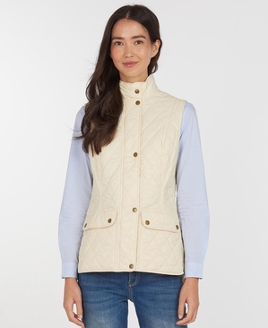 Gilet Barbour Weste Otterburn Blanche Femme | UIN-72638482