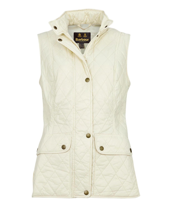 Gilet Barbour Weste Otterburn Blanche Femme | UIN-72638482