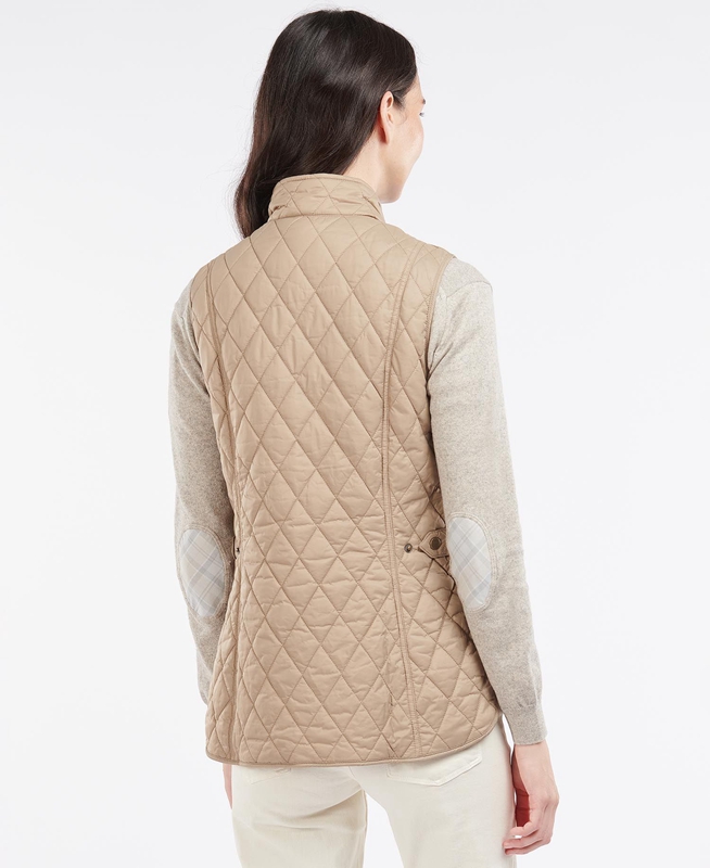 Gilet Barbour Weste Otterburn Beige Femme | BRN-00471389