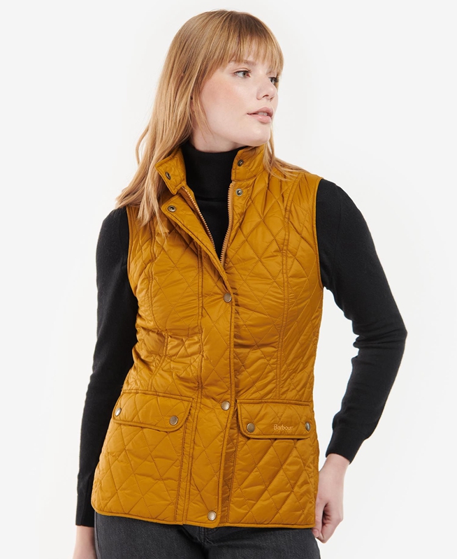 Gilet Barbour Otterburn Jaune Femme | CKH-10807764