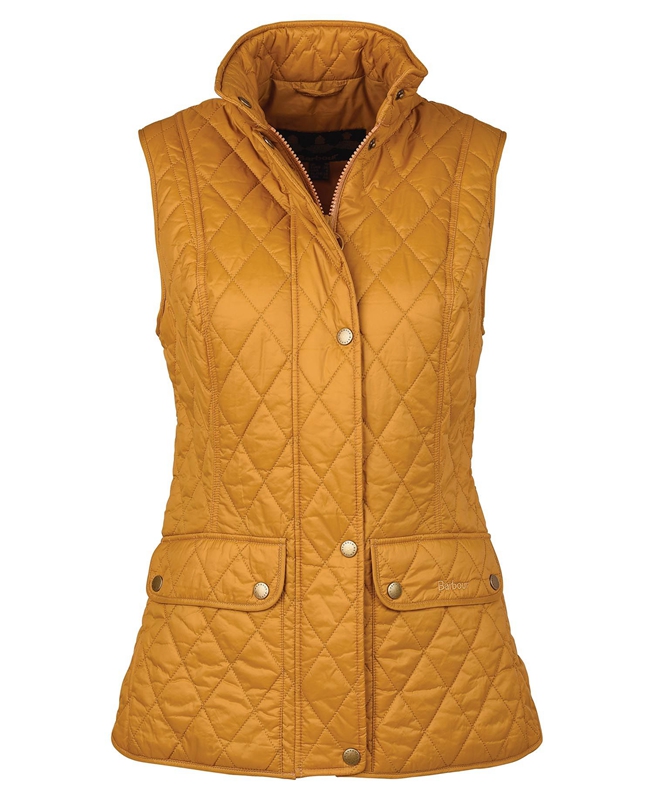 Gilet Barbour Otterburn Jaune Femme | CKH-10807764