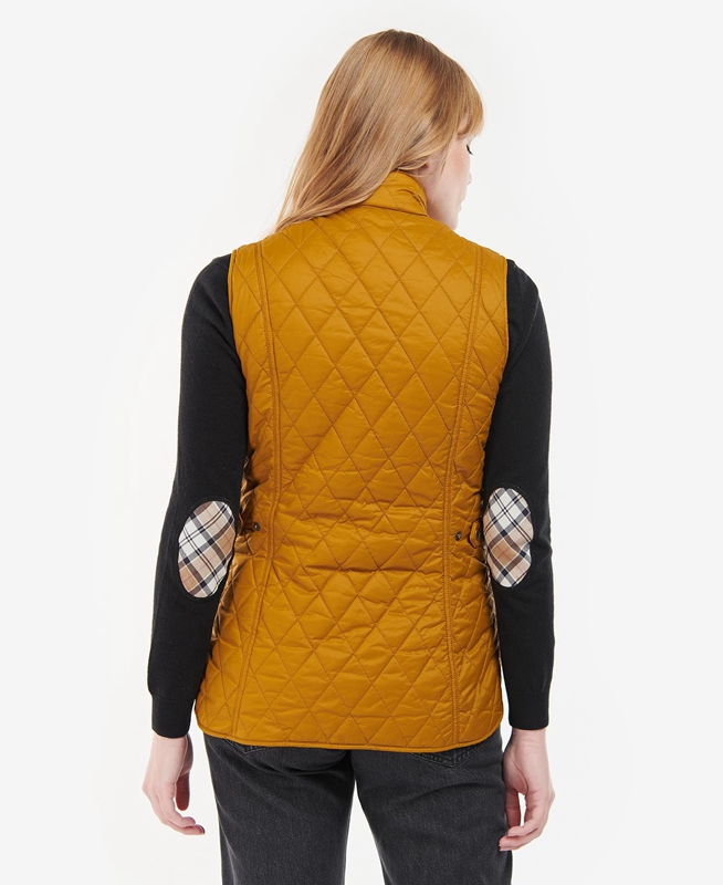 Gilet Barbour Otterburn Jaune Femme | CKH-10807764