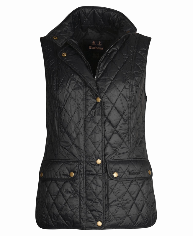 Gilet Barbour Weste Otterburn Noir Femme | ZNF-93283724