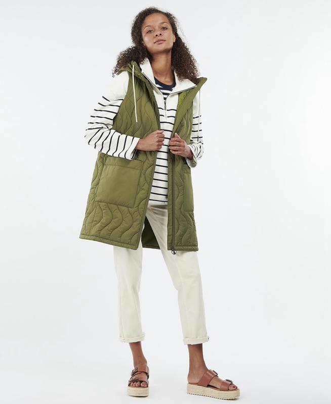 Gilet Barbour Guilden Vert Femme | UAV-08344303