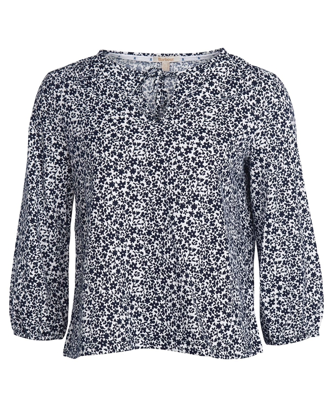 T Chemises Barbour Seaholly Top Blanche Femme | BYA-17734360