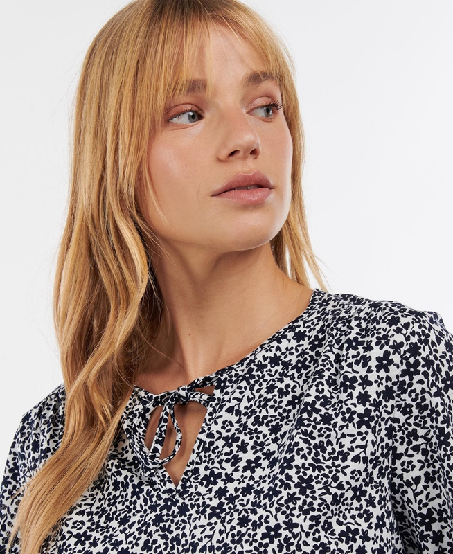 T Chemises Barbour Seaholly Top Blanche Femme | BYA-17734360