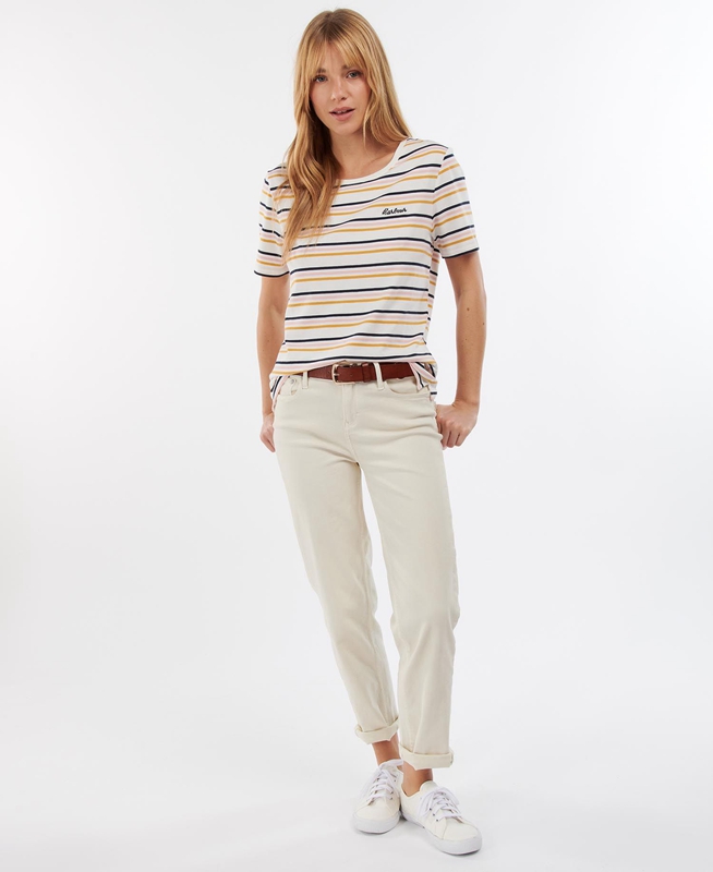 T Chemises Barbour Picnic Top Blanche Femme | GKX-26001292