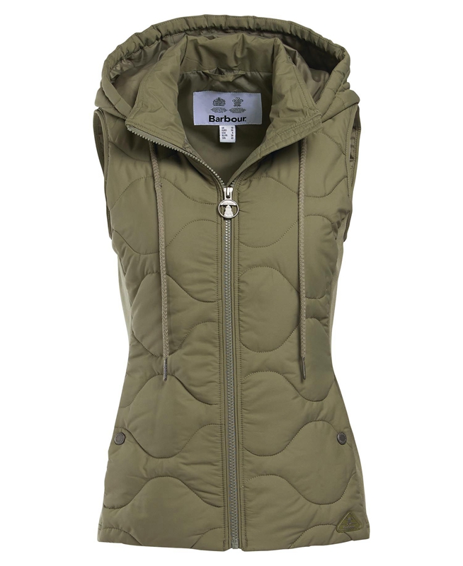 Sweats Barbour Thrift Quilted Vert Olive Femme | QBN-02225858