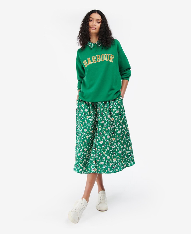 Sweats Barbour Northumberland Vert Femme | PME-30762922