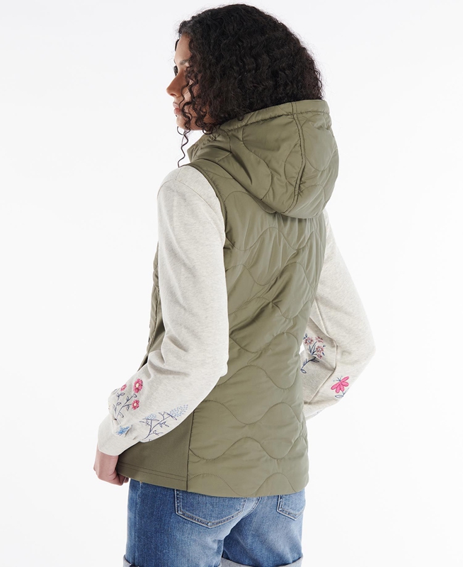 Sweats Barbour Thrift Quilted Vert Olive Femme | QBN-02225858