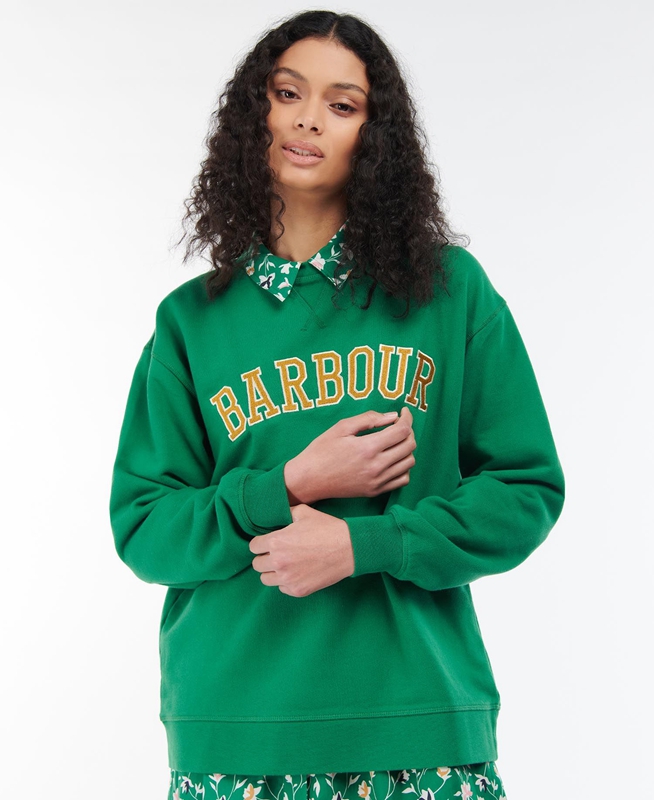 Sweats Barbour Northumberland Vert Femme | PME-30762922