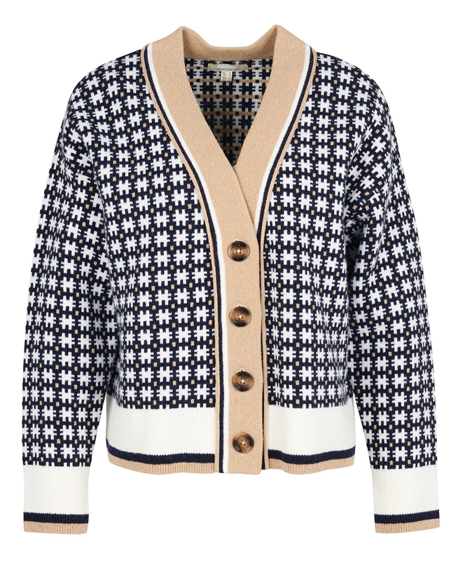 Chandails Barbour Francesca Cardigan Multicolore Femme | RMR-08877070