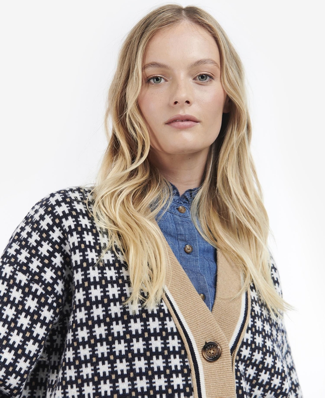 Chandails Barbour Francesca Cardigan Multicolore Femme | RMR-08877070