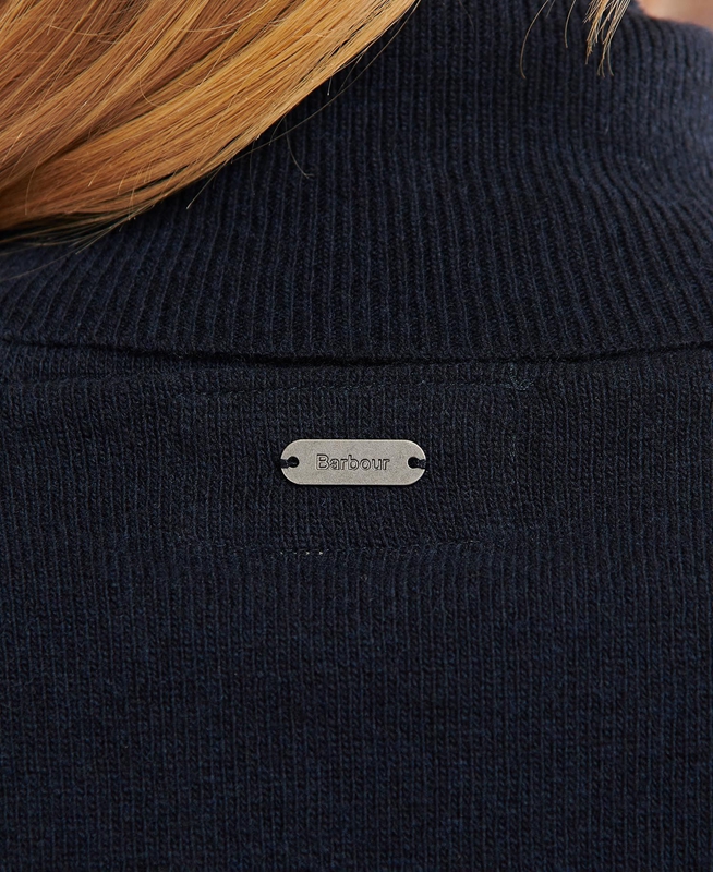 Chandails Barbour Pendle Roll-Neck Bleu Marine Femme | YPM-65826190