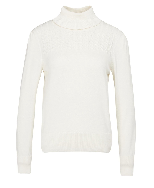 Chandails Barbour Scarlet Knit Blanche Femme | YUS-80884607